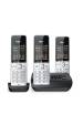 Obrázok pre Gigaset COMFORT 500A Trio Analog/DECT telefon Identifikace volajícího Černá, Stříbrná