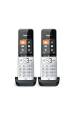 Obrázok pre Gigaset COMFORT 500HX duo Analog/DECT telefon Identifikace volajícího Černá, Stříbrná