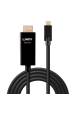 Obrázok pre Lindy 43291 adaptér k video kabelům 1 m USB typu C HDMI Typ A (standardní) Černá