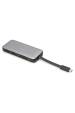 Obrázok pre Digitus DA-70916 dokovací stanice/replikátor portů Kabel USB 3.2 Gen 2 (3.1 Gen 2) Type-C Černá, Šedá