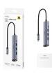 Obrázok pre Cudy UH605 dokovací stanice/replikátor portů Kabel USB 3.2 Gen 1 (3.1 Gen 1) Type-C Šedá, Stříbrná