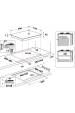 Obrázok pre Whirlpool AKTL 629/NB1 Bílá Vestavěné 59 cm Plynový 4 zóna/zón