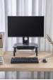 Obrázok pre Gembird MS-TABLE-D-01 Nastavitelný stojan na monitor se zásuvkou (obdélníkový)