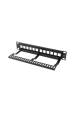 Obrázok pre LANBERG PATCH PANEL PRÁZDNÝ 12 PORTŮ 1U 10" ČERNÝ