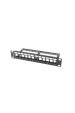 Obrázok pre LANBERG PATCH PANEL PRÁZDNÝ 12 PORTŮ 1U 10" ČERNÝ