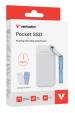 Obrázok pre Verbatim Pocket SSD 1 TB USB typu C 3.2 Gen 2 (3.1 Gen 2) Modrá, Bílá