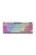 Obrázok pre MSI FORGE GK600 TKL WIRELESS VIOLET klávesnice Hraní USB + Bluetooth QWERTY Britská angličtina Růžová, Fialová, Bílá
