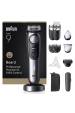 Obrázok pre Braun BeardTrimmer 9 BT9560 zastřihovač vousů Baterie 52 2 cm Suché i mokré holení Černá, Stříbrná