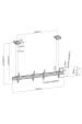 Obrázok pre Equip 650373 Držák na TV 139,7 cm (55") Černá, Stříbrná