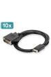 Obrázok pre Digitus AK-990900-020-S adaptér k video kabelům 2 m DisplayPort DVI-D Černá