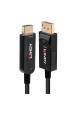 Obrázok pre Lindy 38490 adaptér k video kabelům 10 m DisplayPort HDMI Typ A (standardní) Černá