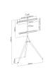 Obrázok pre Manhattan 461795 Držák na TV 165,1 cm (65") Modrá, Hnědá