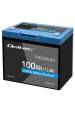 Obrázok pre Qoltec 53714 LiFePO4 lithium-železitý fosfátový akumulátor | 12,8 V | 100 Ah | 1280 Wh | Bluetooth | BMS