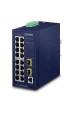 Obrázok pre PLANET IGS-4215-16T2S síťový přepínač Řízený L2/L4 Gigabit Ethernet (10/100/1000) Modrá