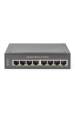 Obrázok pre Digitus DN-651108 síťový přepínač Nespravované Gigabit Ethernet (10/100/1000) Černá