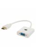Obrázok pre SAVIO ADAPTÉR HDMI (M) – VGA (F) BÍLÝ CL-201