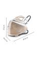 Obrázok pre Tefal Pro Express Eco GV9E22E0 profesionální žehlička 2200 W 1,8 l Durilium AirGlide Autoclean soleplate Béžová, Bílá