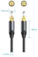 Obrázok pre Optický audio kabel Vention oplot 5 m