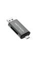 Obrázok pre Vention CCHH0 čtečka karet USB Type-A/USB Type-C/Micro-USB Šedá