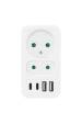 Obrázok pre Proudová zásuvka Maclean x2 + 4xUSB, rozbočovač se 2 zásuvkami, 2xUSB A, 2xUSB C PD 20W, 1x16A + 1x6A, MCE249 F/W