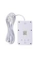 Obrázok pre Napájecí lišta Maclean, prodlužovací kabel se 4 zásuvkami + 3xUSB, 110-240V AC 50/60Hz, 2,1A max. 2500W, 3m, bílá, MCE393 W