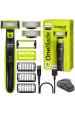 Obrázok pre Philips Norelco OneBlade QP2824/10 pánský holicí strojek Planžetový holicí strojek Zastřihovač Šedá, Limetka