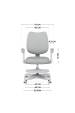 Obrázok pre Otočné křeslo Junior 4.6 Grey