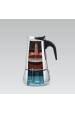 Obrázok pre Maestro MR-1660 Moka konvička 0,3 l Černá, Nerezová ocel