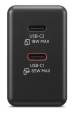 Obrázok pre Lenovo Dual USB-C 65W GaN Charger Univerzální Černá AC Vnitřní