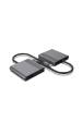 Obrázok pre Gembird A-CM-COMBO3-04 Víceportový adaptér USB typu C 3 v 1 (2x USB port + 2x HDMI + PD), vesmírně šedý