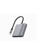 Obrázok pre Gembird A-CM-COMBO3-05 Víceportový adaptér USB typu C 3 v 1 (USB port + HDMI + USB-C video), vesmírně šedý
