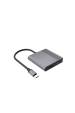 Obrázok pre Gembird Adaptér A-CM-HDMIFDPF-01 z USB-C na HDMI + DP, 4K 60Hz, černý