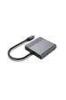 Obrázok pre Gembird Adaptér A-CM-HDMIFDPF-01 z USB-C na HDMI + DP, 4K 60Hz, černý