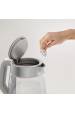 Obrázok pre Tefal Glass Kettle KI605B30 elektrická konvice 1,7 l 2200 W Šedá, Stříbrná, Průhledná