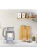 Obrázok pre Tefal Glass Kettle KI605B30 elektrická konvice 1,7 l 2200 W Šedá, Stříbrná, Průhledná