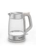 Obrázok pre Tefal Glass Kettle KI605B30 elektrická konvice 1,7 l 2200 W Šedá, Stříbrná, Průhledná