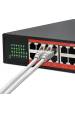 Obrázok pre Qoltec 52365 Gigabitový ethernetový přepínač | 24x RJ45 | 2x SFP | 1000 Mb/s