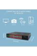Obrázok pre Qoltec 52365 Gigabitový ethernetový přepínač | 24x RJ45 | 2x SFP | 1000 Mb/s