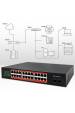 Obrázok pre Qoltec 52365 Gigabitový ethernetový přepínač | 24x RJ45 | 2x SFP | 1000 Mb/s