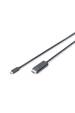 Obrázok pre Digitus AK-300330-050-S adaptér k video kabelům 5 m USB typu C DisplayPort Černá