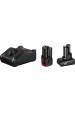 Obrázok pre Bosch 1 x GBA 12V 2.0Ah + 1 x GBA 12V 4.0Ah + GAL 12V-40 Professional nabíječka baterií Domácí baterie AC