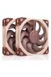 Obrázok pre Noctua NF-A12X25 G2 PWM SX2-PP Chladicí systém pro počítač Počítačová skříň Ventilátor 12 cm Béžová 2 kusů