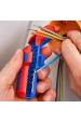 Obrázok pre Knipex 16 95 03 SB odizolovací kleště Modrá, Červená
