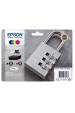 Obrázok pre Epson Padlock C13T35964010 inkoustová náplň 1 kusů Originální High (L) Yield Černá, Azurová, Purpurová, Žlutá