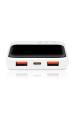 Obrázok pre Powerbanka 10 000 mAh, 2× USB, 1× USB-C 22,5 W, QC4+, LCD displej, bílá