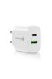 Obrázok pre Síťová nabíječka s 1 portem USB Quick Charge 3.0 a 1 portem USB-C PD PPS 25 W, bílá