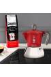 Obrázok pre Bialetti Moka induction Moka konvička 0,1 l Červená, Stříbrná