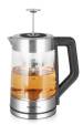 Obrázok pre Emerio WK-122730 elektrická konvice 1,7 l 2200 W Černá, Stříbrná, Průhledná