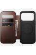 Obrázok pre Nomad Modern Leather Folio pouzdro pro mobilní telefony 16 cm (6.3") Hnědá