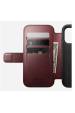 Obrázok pre Nomad Modern Leather Folio pouzdro pro mobilní telefony 16 cm (6.3") Burgundsko